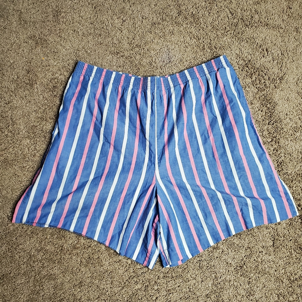 SOLD L 70s/80s LL Bean Striped Pastel Shorts